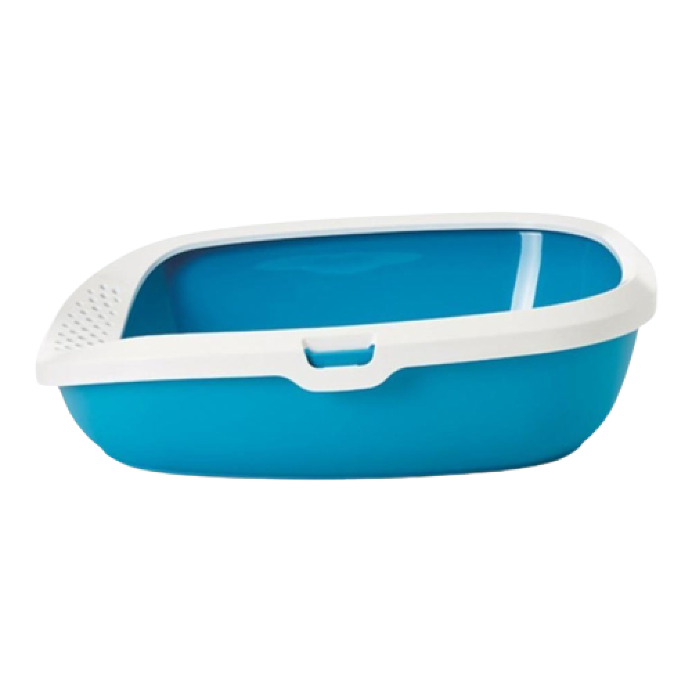 Savic Gizmo Litter Tray with Rim for Cats (Twilight Blue) image 2