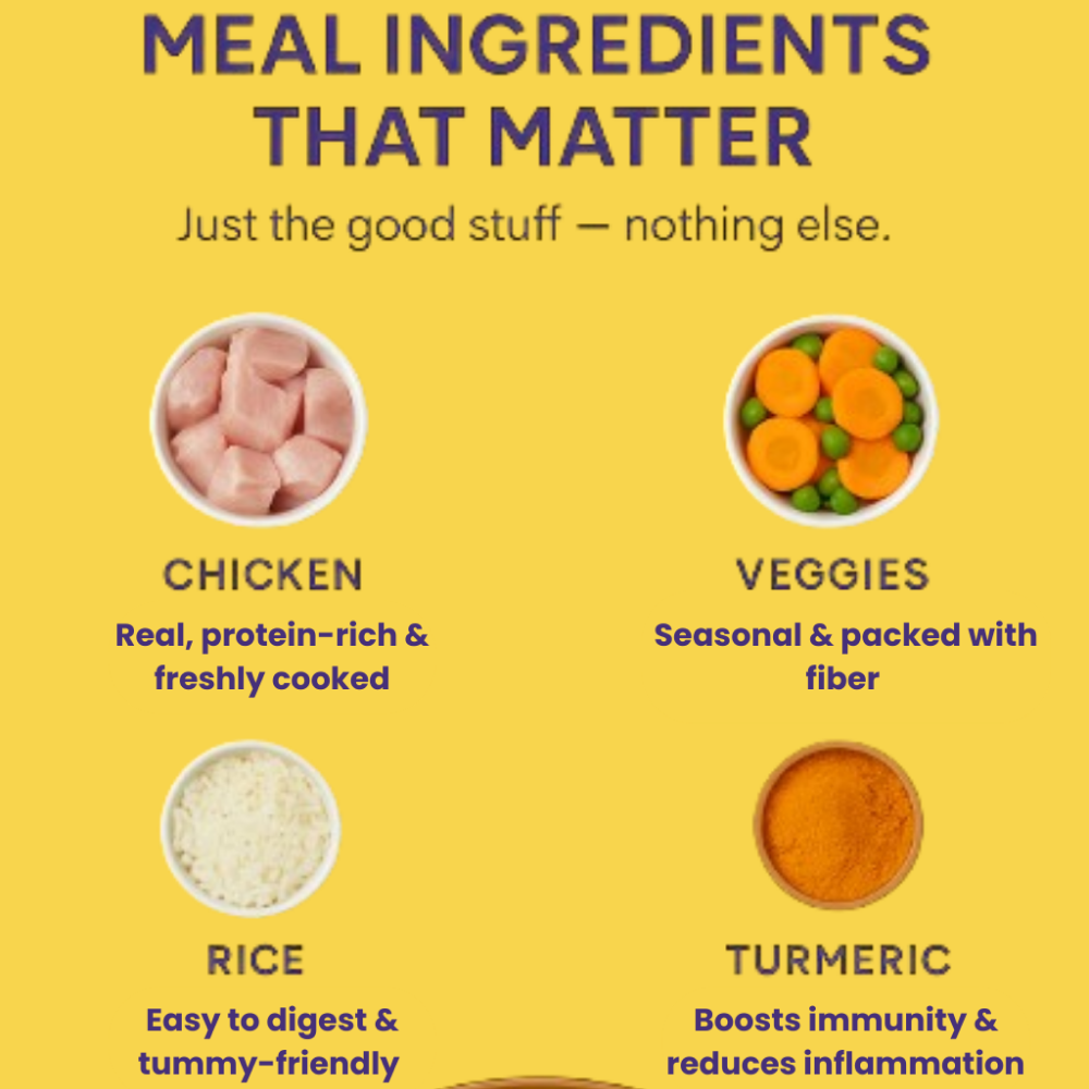 The Doggy Bakery Chicken, Mutton, Fish, Paneer and Veggies Home Meal Combo for Dogs image 4