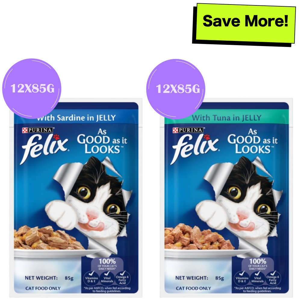Purina Felix with Sardine and Tuna in Jelly Adult Cat Wet Food