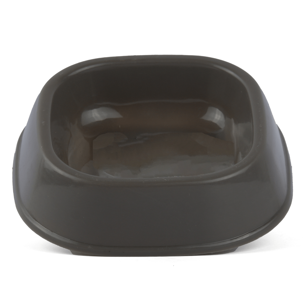 M Pets Plastic Single Bowl for Cats (Grey) image 2