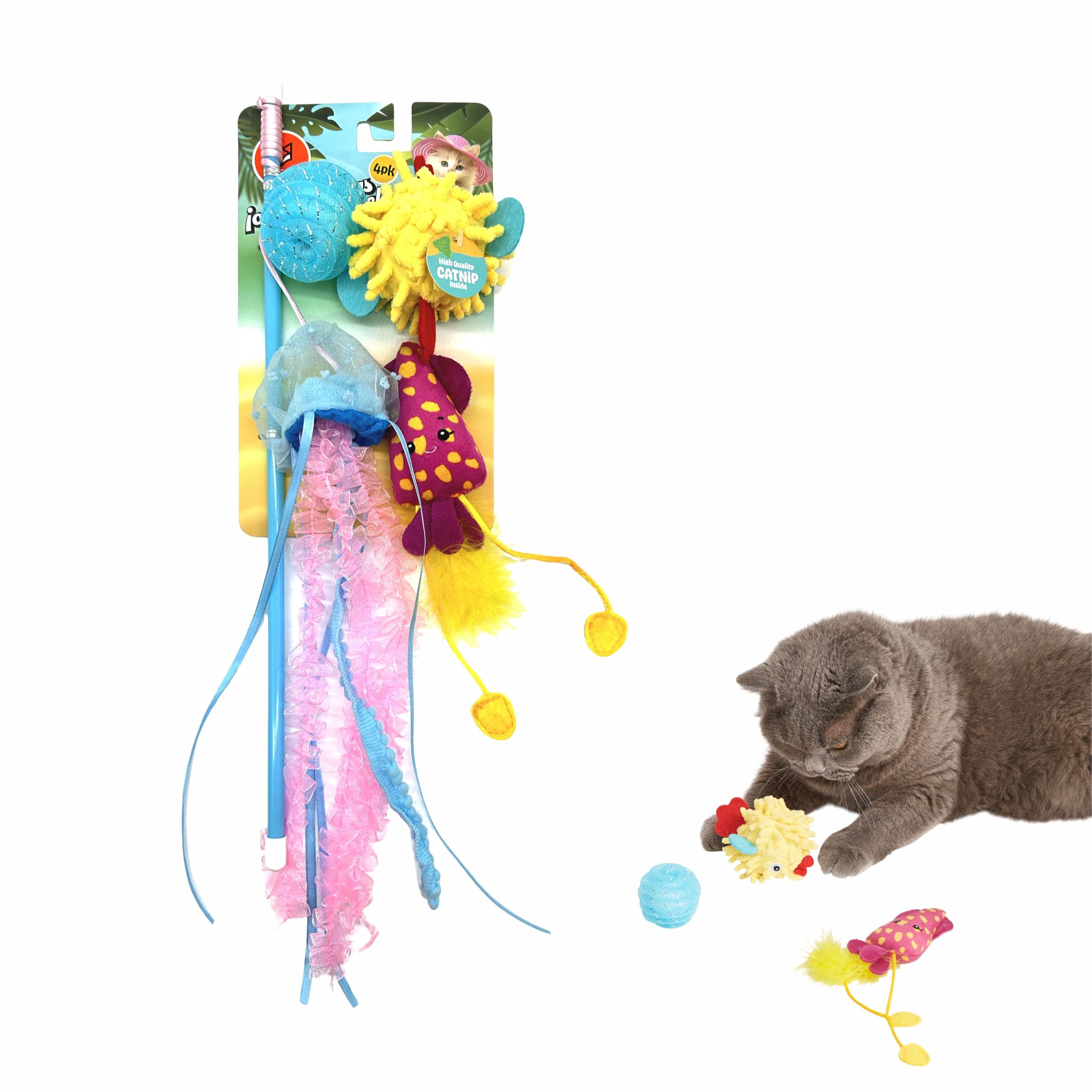 Fofos Sealife Wand Toy for Cats image 3