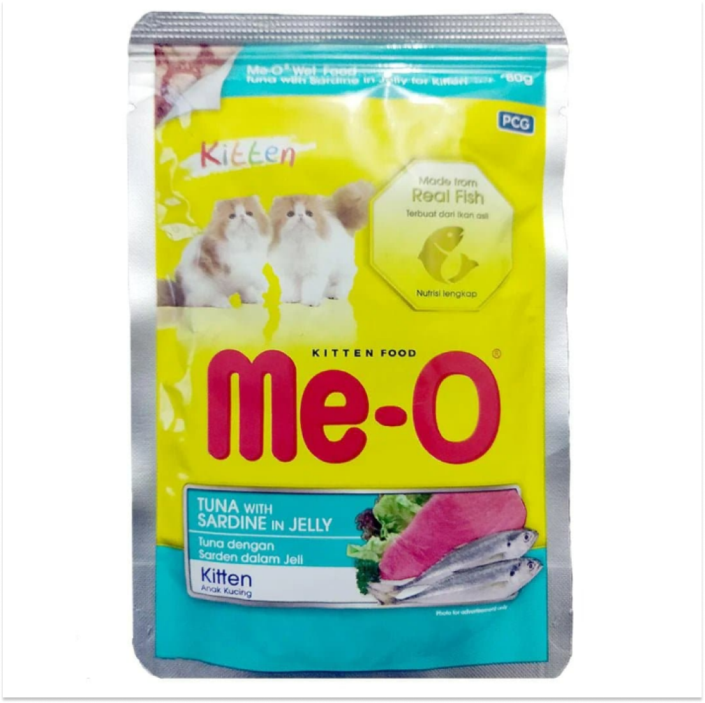 Me O Tuna & Sardine in Jelly Kitten Wet Food image 2
