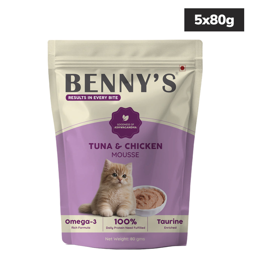 Benny's Bowl Tuna Fish & Chicken Mousse Wet Food for Cats image 4