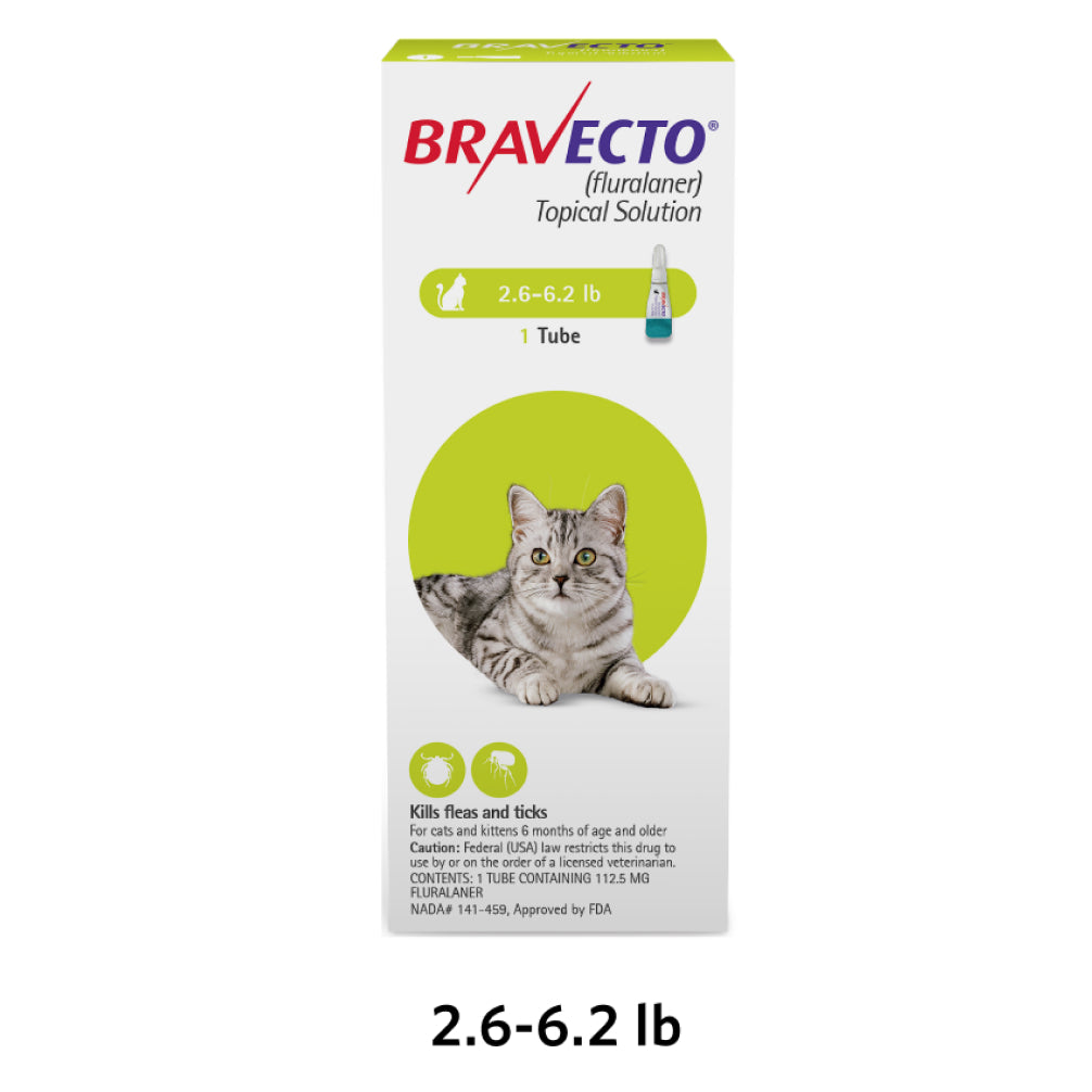 MSD Animal Health Bravecto 112.5mg (Fluralaner) Spot On Solution for Small Cats & Kittens (1 tube) image 4