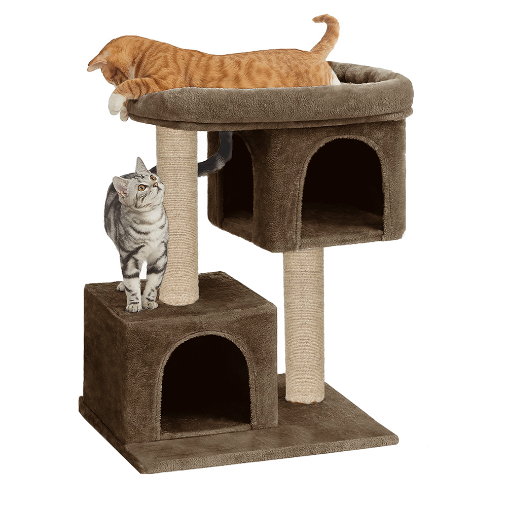 Furrlovers Activity Kitten Tree with Plush Fur Fabric and Detachable Bed