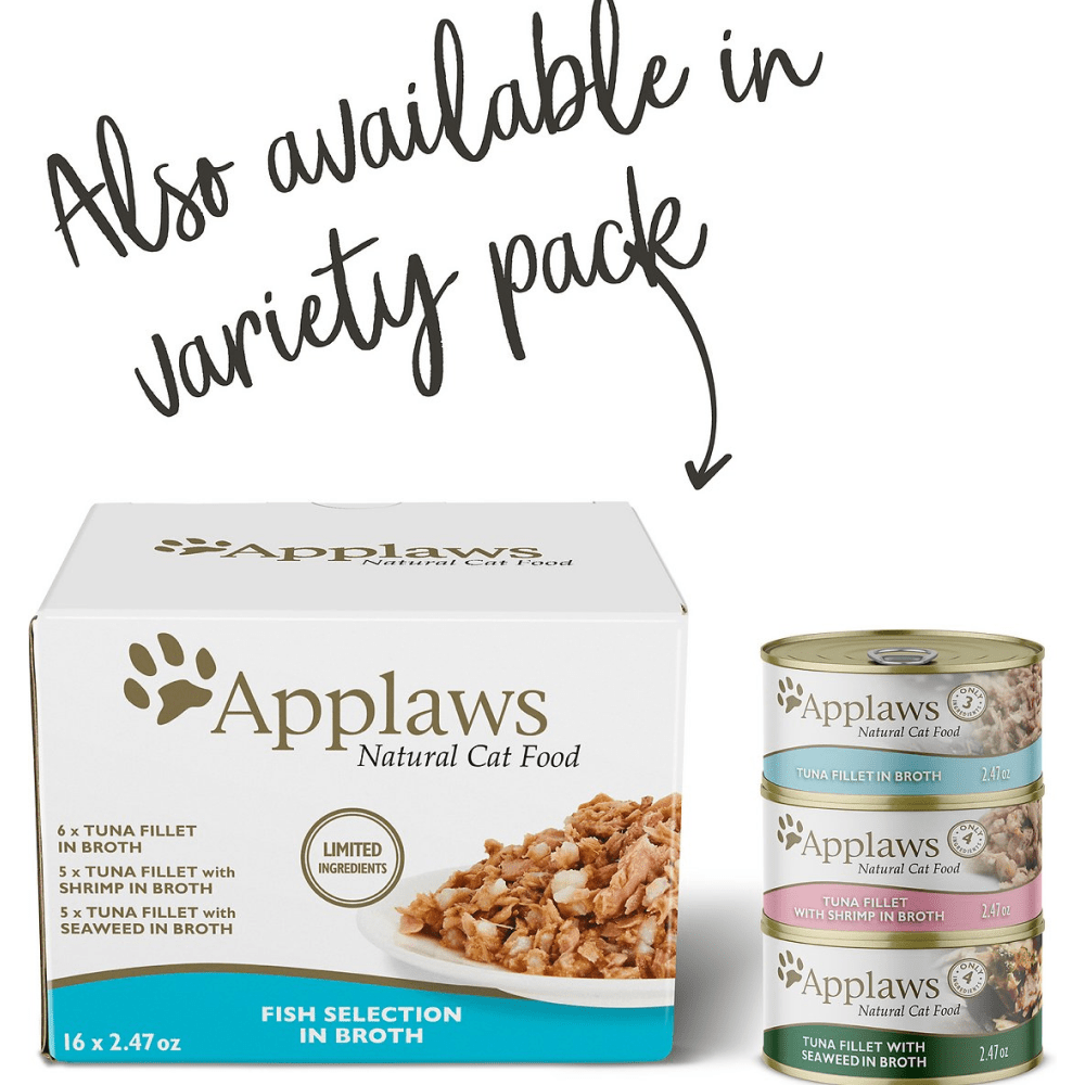 Applaws Tuna Fillet and Prawns Tinned Cat Wet Food (70g) image 3