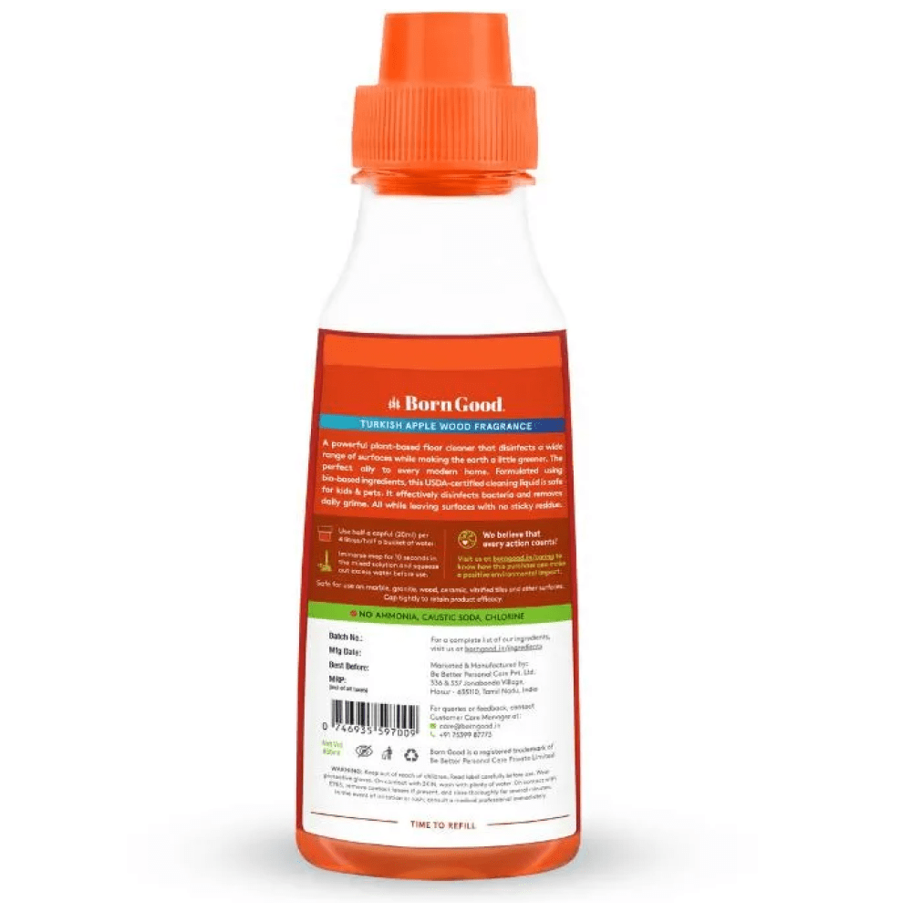 Born Good Turkish Apple Wood Fragrance Plant Based Disinfecting Floor Cleaner for Dogs and Cats image 3