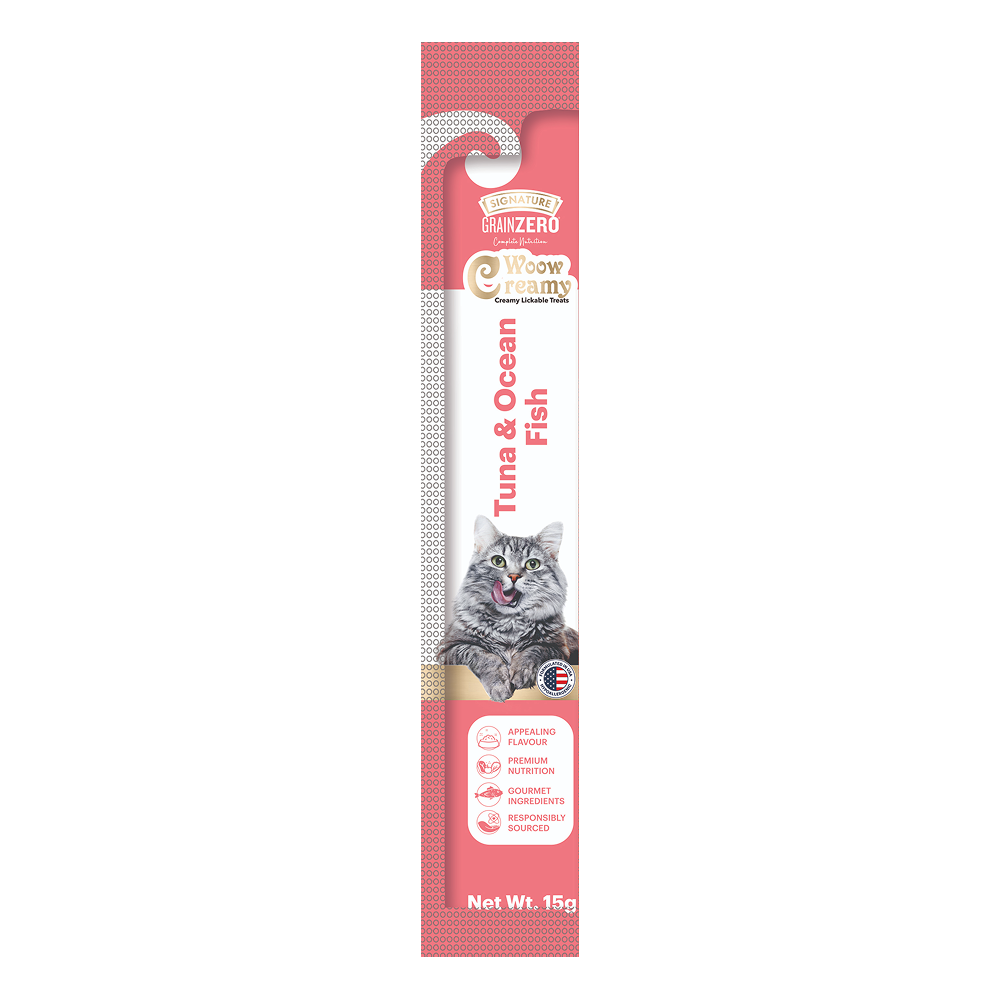 Signature Grain Zero Tuna and Ocean Fish Lickable Creamy Cat Treats