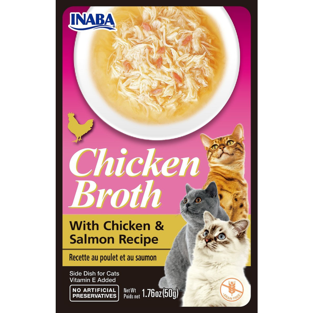 INABA Chicken Broth Chicken & Tuna and  Chicken & Salmon and Juicy Bites Scallop & Crab Flavoured Combo Cat Treats image 3