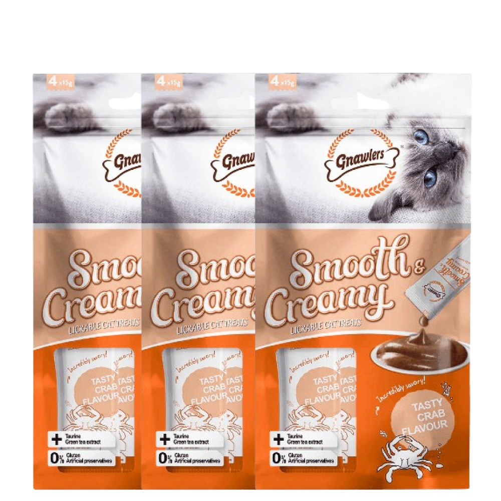 Gnawlers Crab Flavour Creamy Cat Treats image 4
