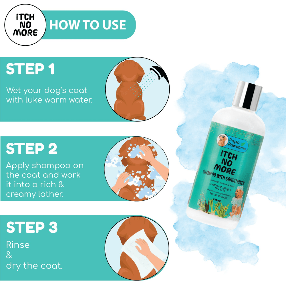 Papa Pawsome Itch No More Shampoo with Conditioner for Dogs image 4