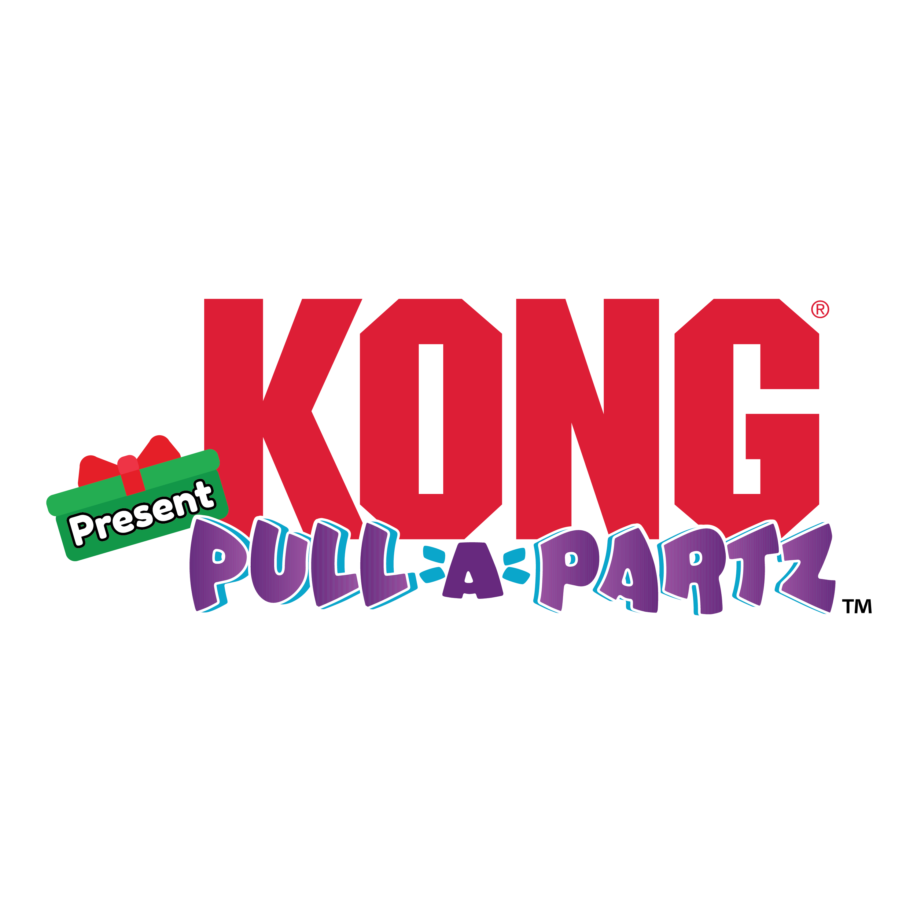 Kong Pull A Partz Present Toy for Cats (Red & Yellow) image 4