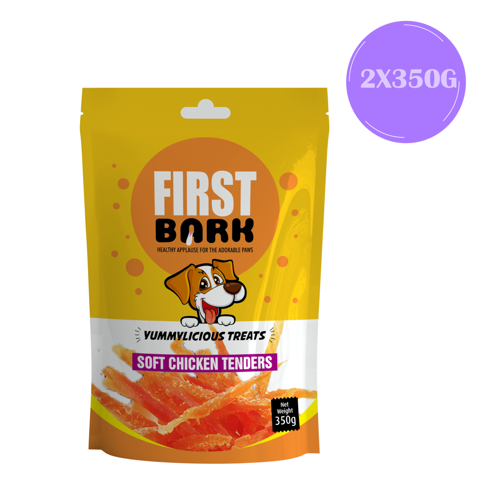 First Bark Soft Chicken Tenders Dog Treats (350g) image 2