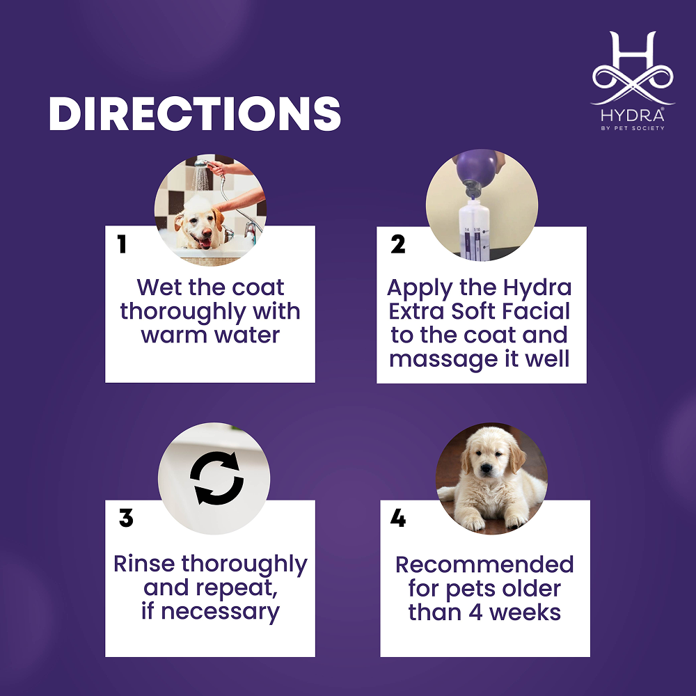 Hydra Groomers Extra Soft Facial Ultra Gentle Face & Body Shampoo for Cats & Dogs image 5