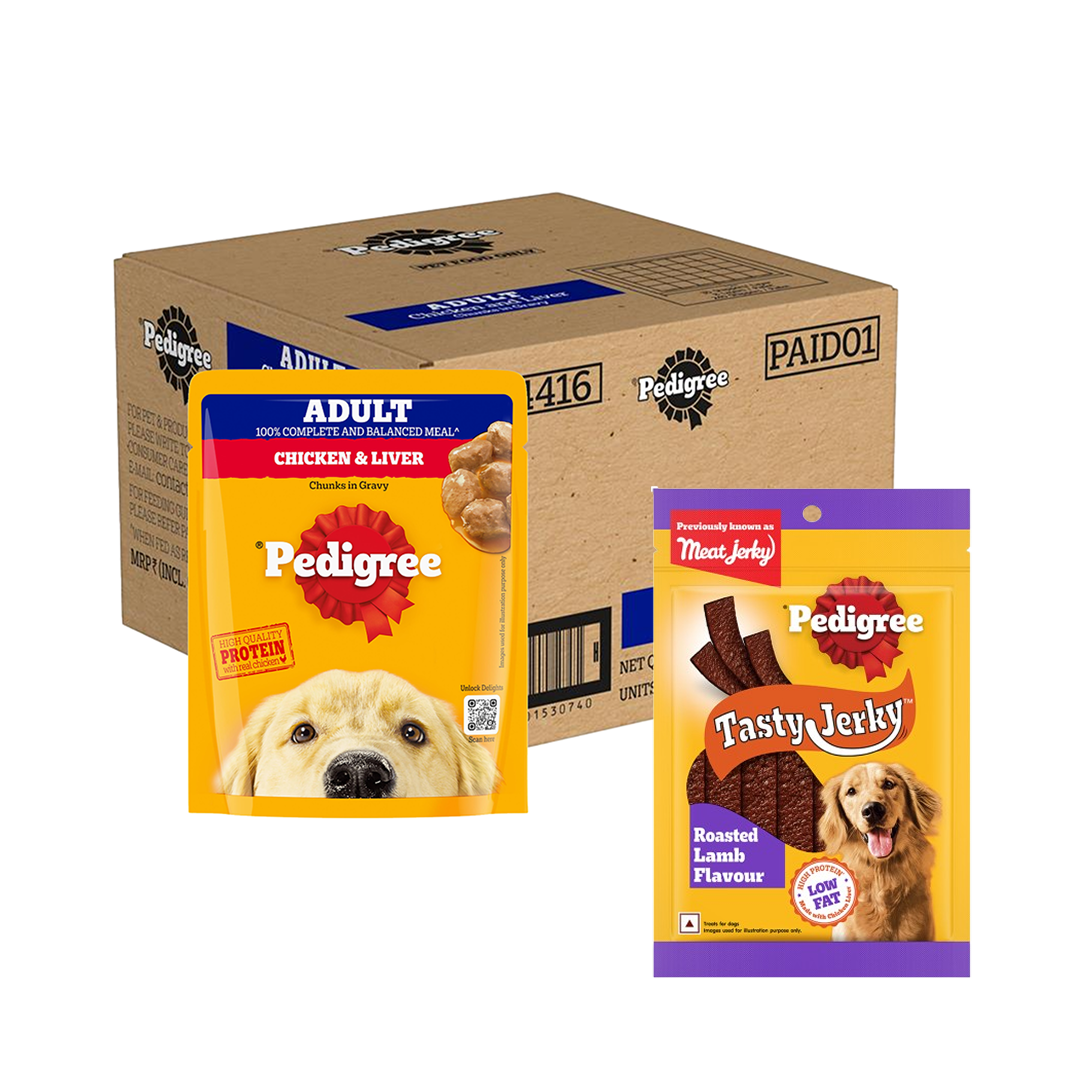 Pedigree Chicken and Liver Chunks in Gravy Adult Dog Wet Food (70g)