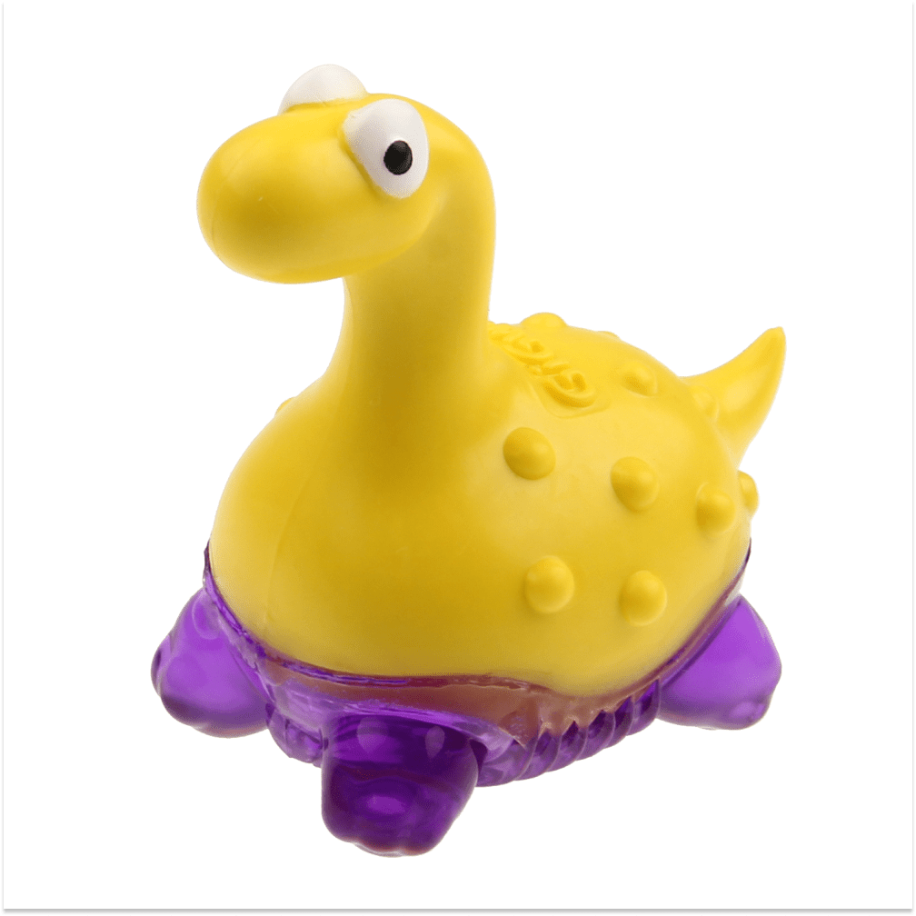 GiGwi Suppa Puppa Dino Toy for Dogs (Yellow & Purple) image 5