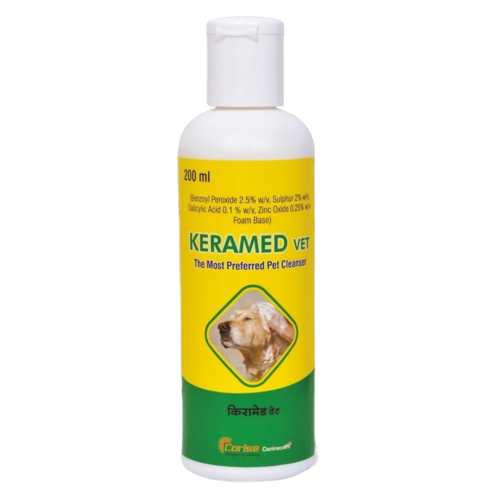 Corsie Keramed Vet Shampoo (Antifungal & Antibacterial) for Dogs and Cats