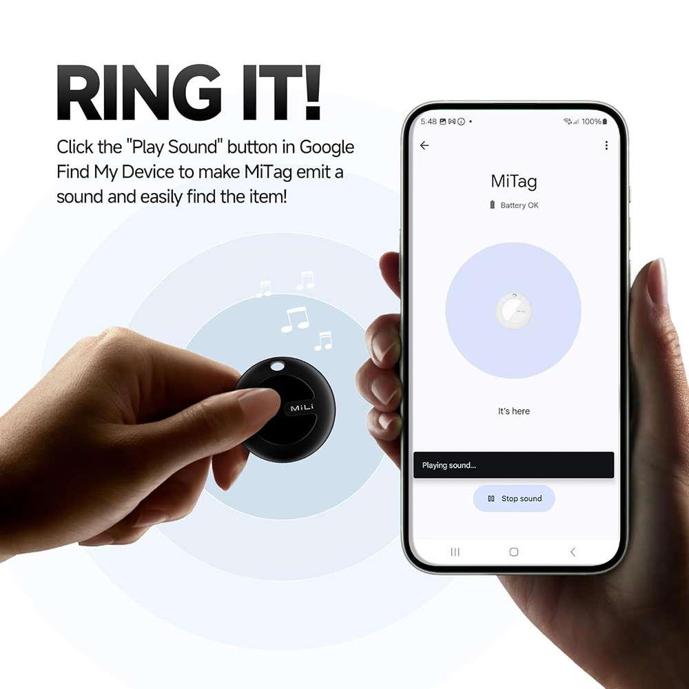 Mitag Go Anti Loss Device with Keychain Tracker (Brown) | Android image 8