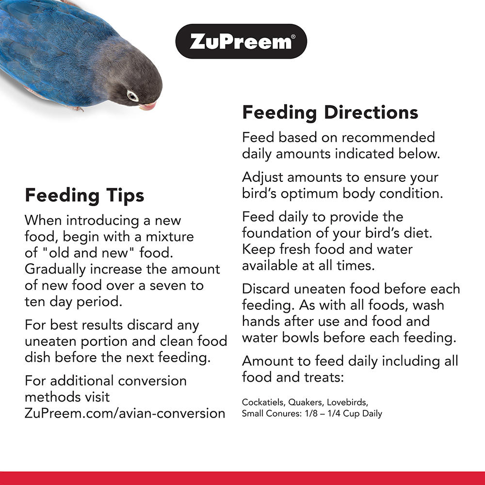 ZuPreem Fruit Blend Bird Food for Medium Birds image 4
