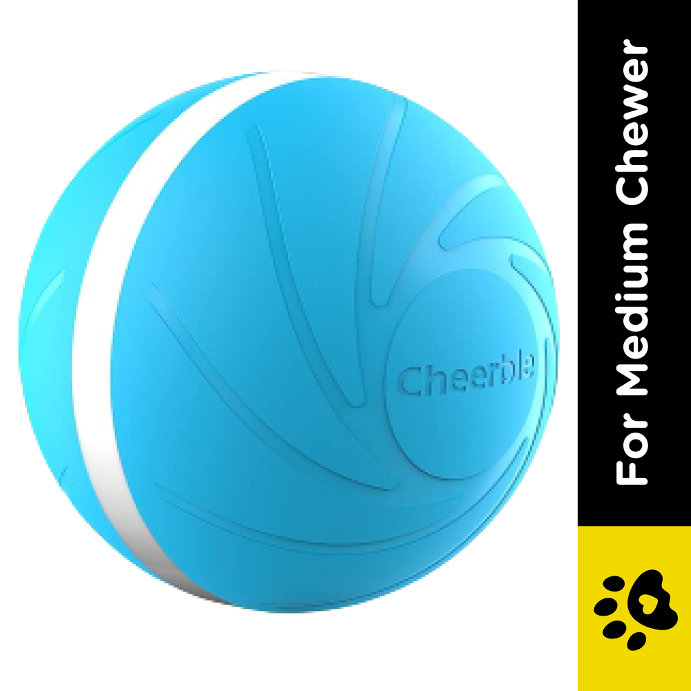 Cheerble Wicked Ball Interactive Toy for Dogs (Blue) image 2