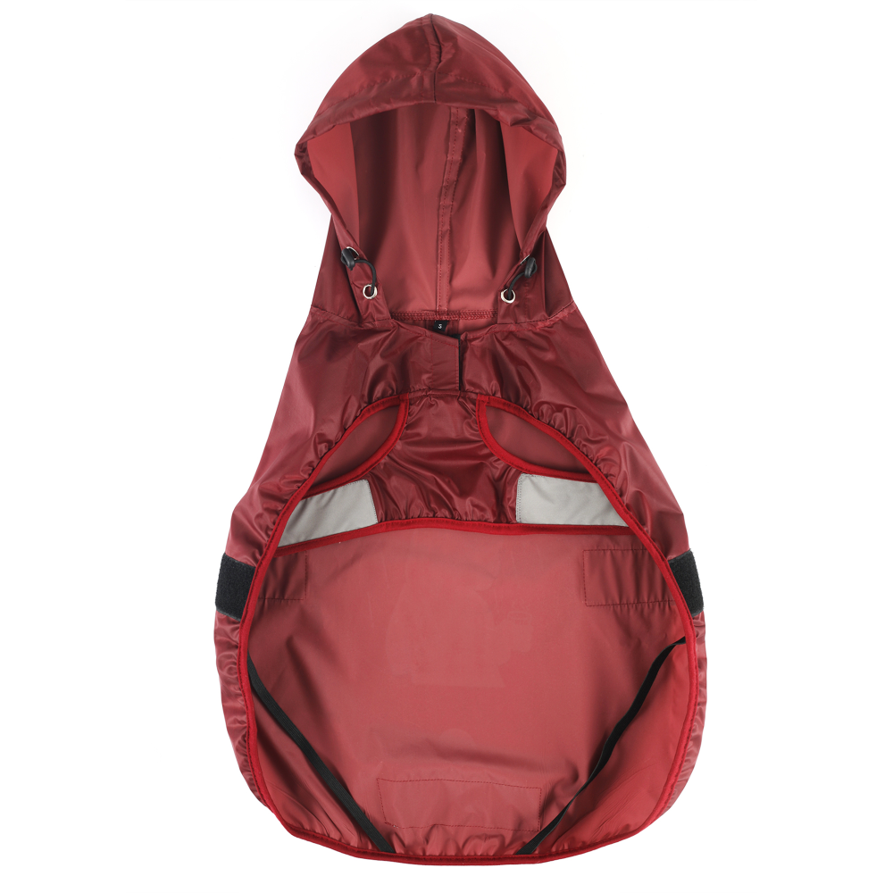 Fun Printed Raincoat for Dogs by Lana Paws (Maroon) image 5