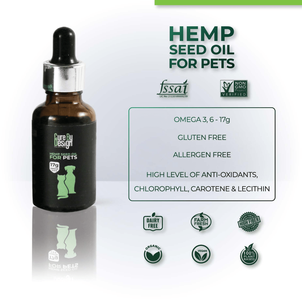 Cure By Design Hemp Seed Oil for Dogs and Cats image 4
