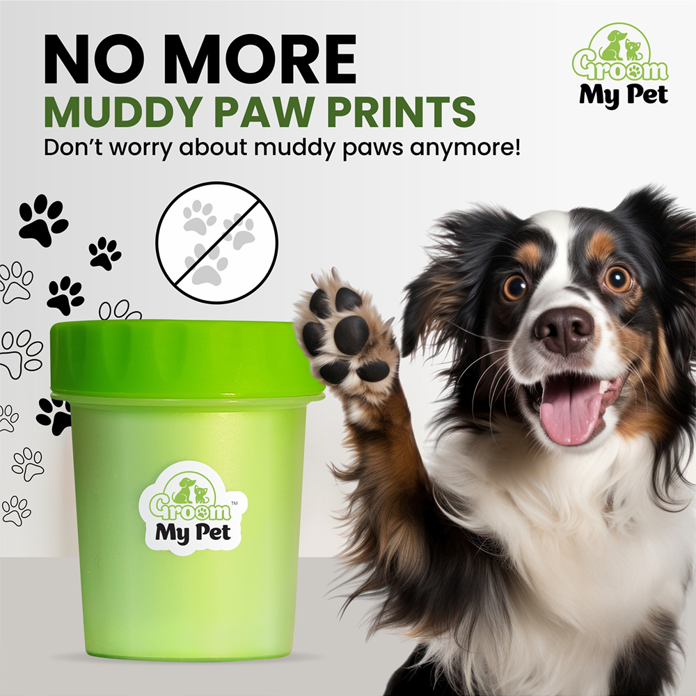 Groom My Pet Paw Cleaner for Dogs and Cats (Green) image 3
