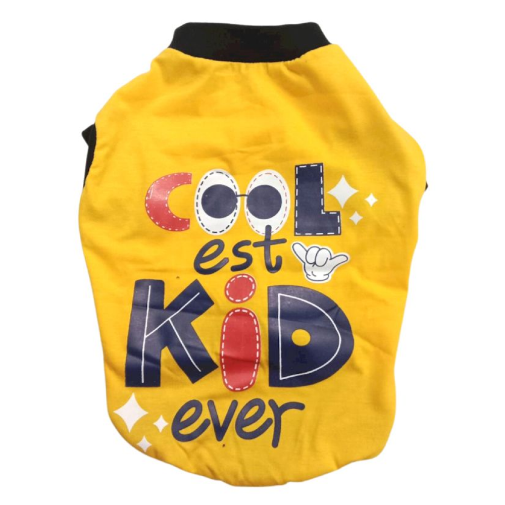 Pet Set Go Coolest Kid Ever Sleeveless T-shirt for Dogs (Yellow) image 4