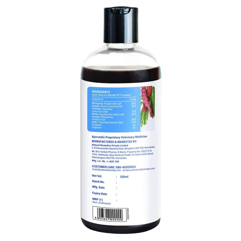 Natural Remedies Lush Me Up Anti Hairfall Shampoo for Dogs and Cats image 6