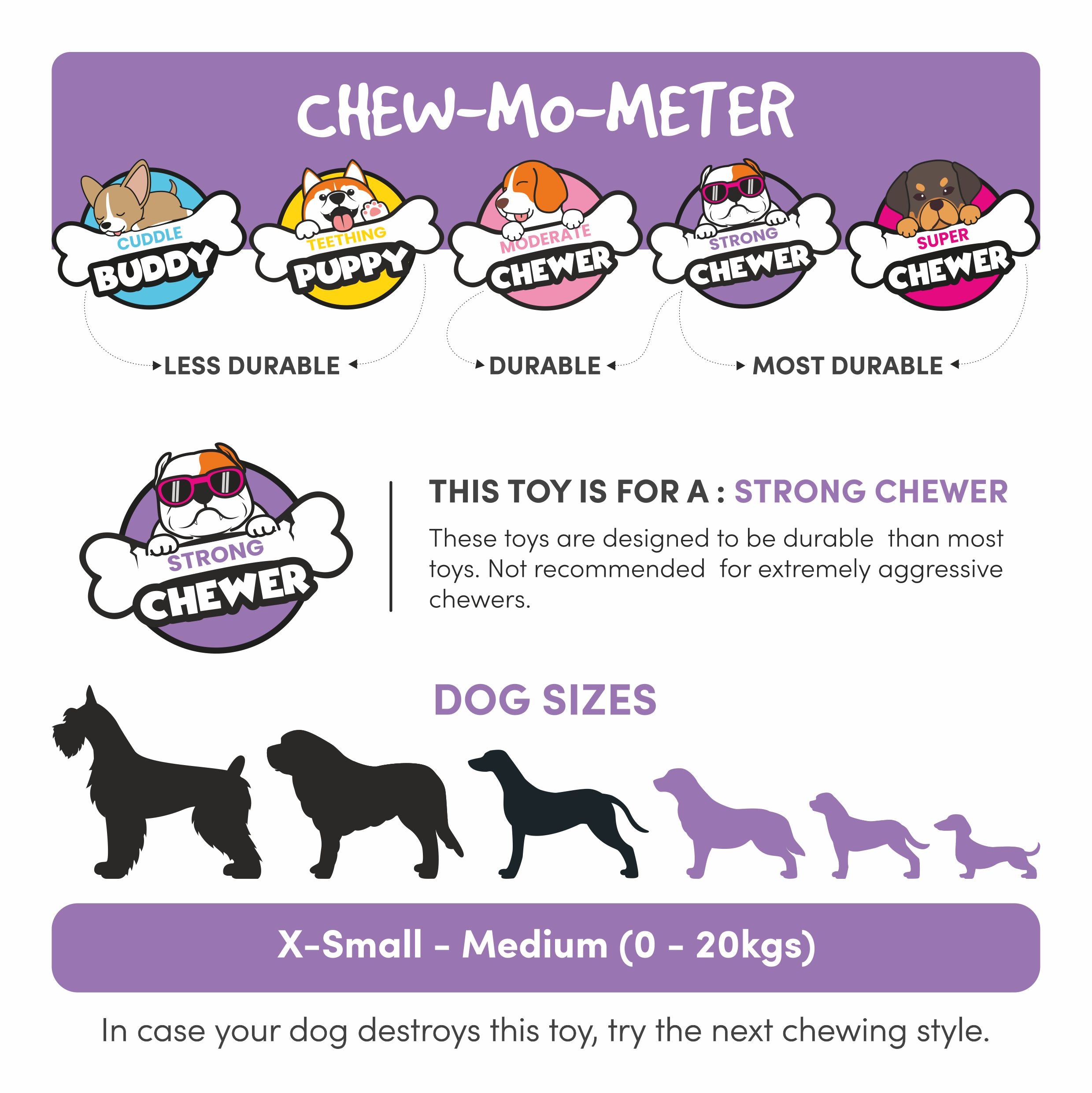 Fofos Cross Ball Super Bounce Toy for Dogs image 2
