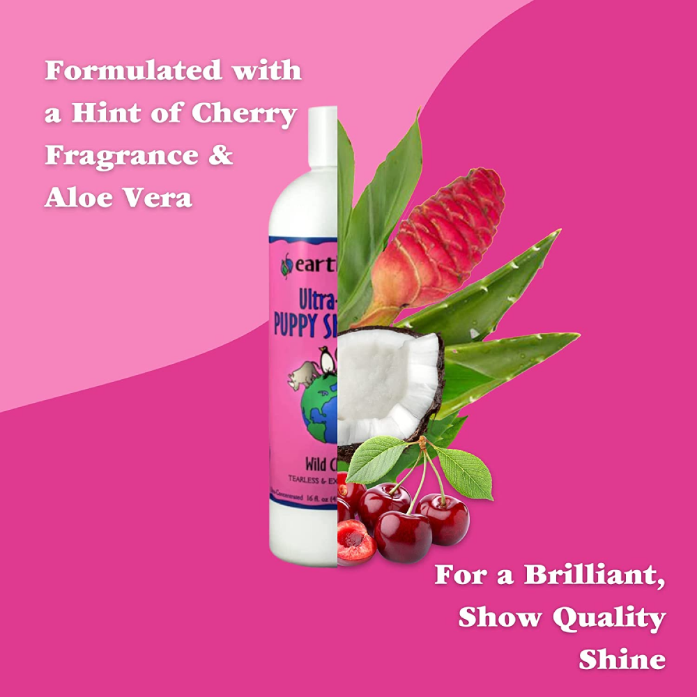 EarthBath Ultra Mild Puppy Shampoo Wild Cherry image 6