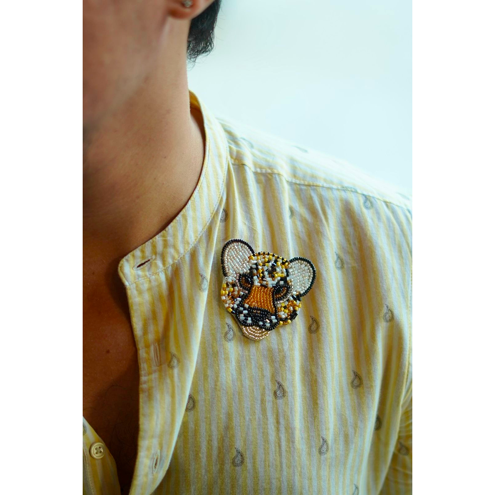 Furry Tales Sher Khan Tiger Handcrafted Brooch image 2