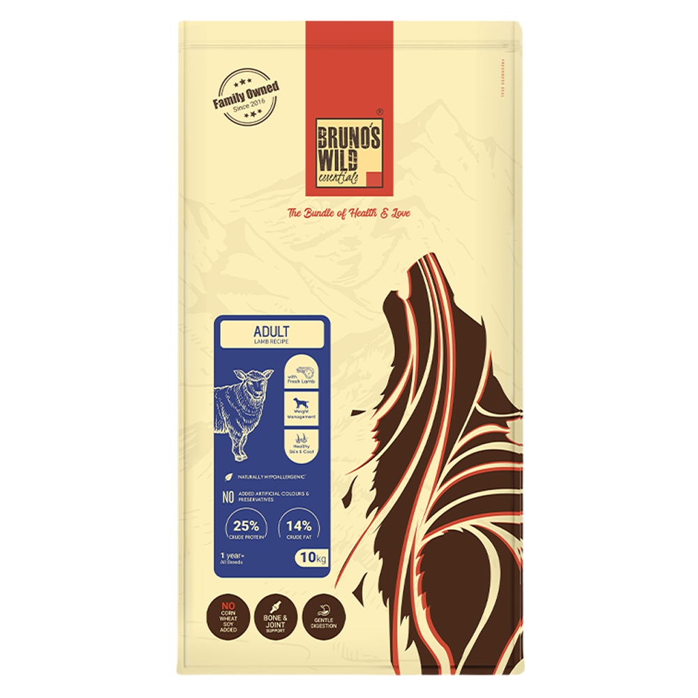 Bruno's Wild Essentials Adult Lamb Recipe Dog Dry Food