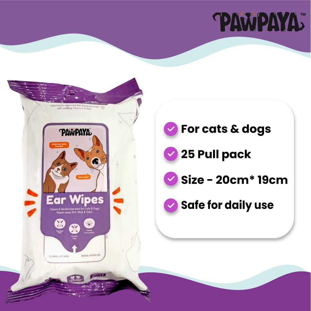 Pawpaya Ear Wipes for Dogs and Cats image 4
