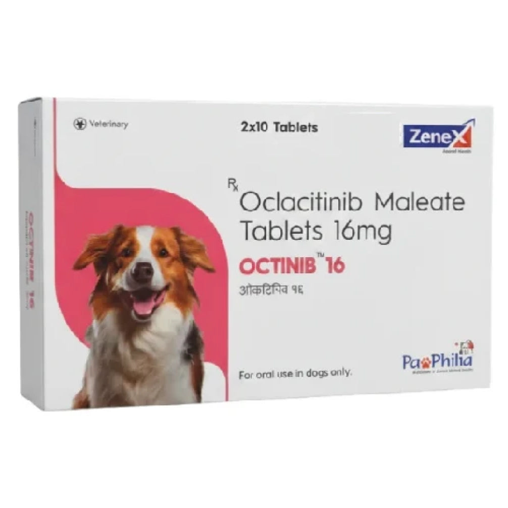 Zenex Octinib 16mg Tablets (Oclacitinib) for Dogs