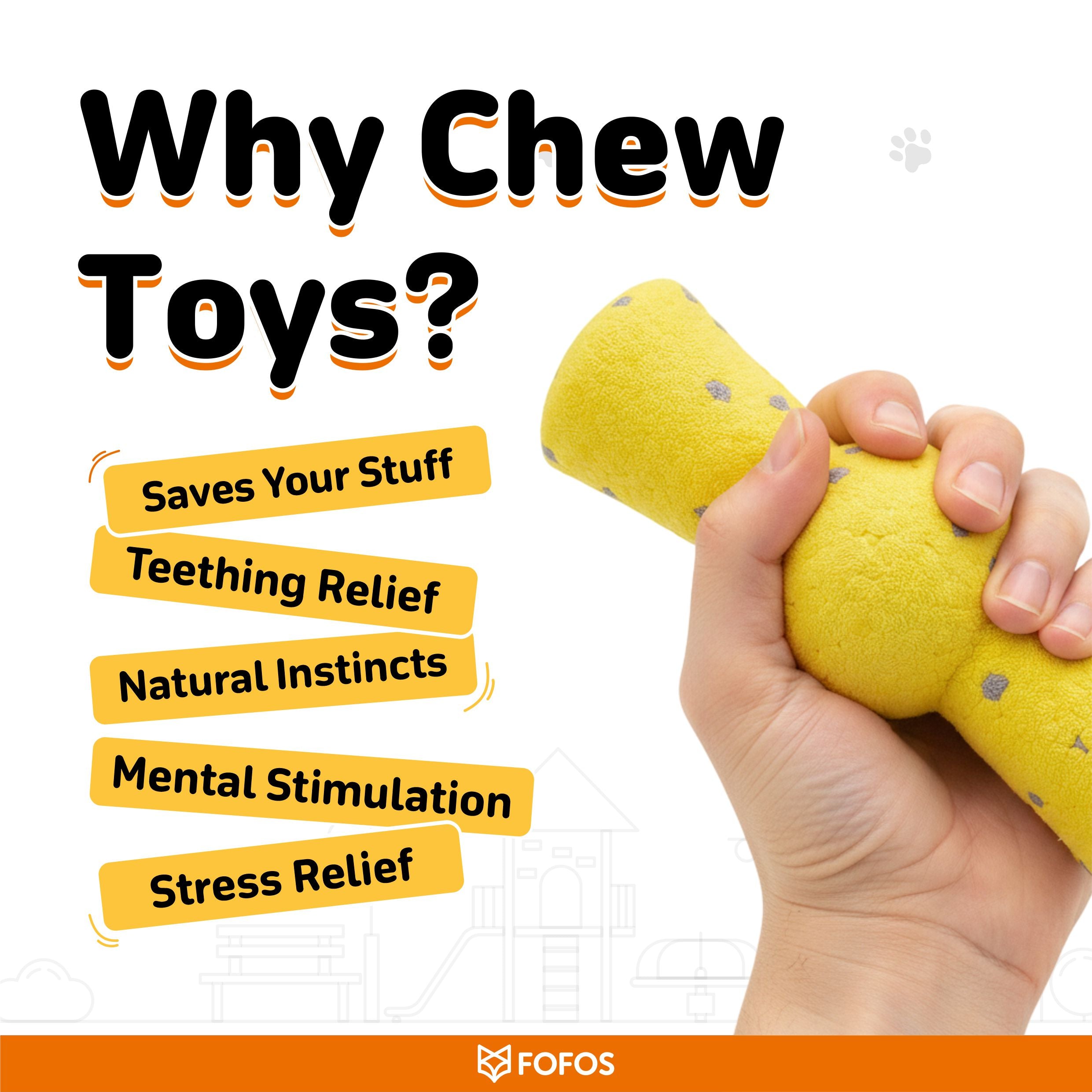 Fofos Stick Shaped Super Bounce Toy for Dogs image 6
