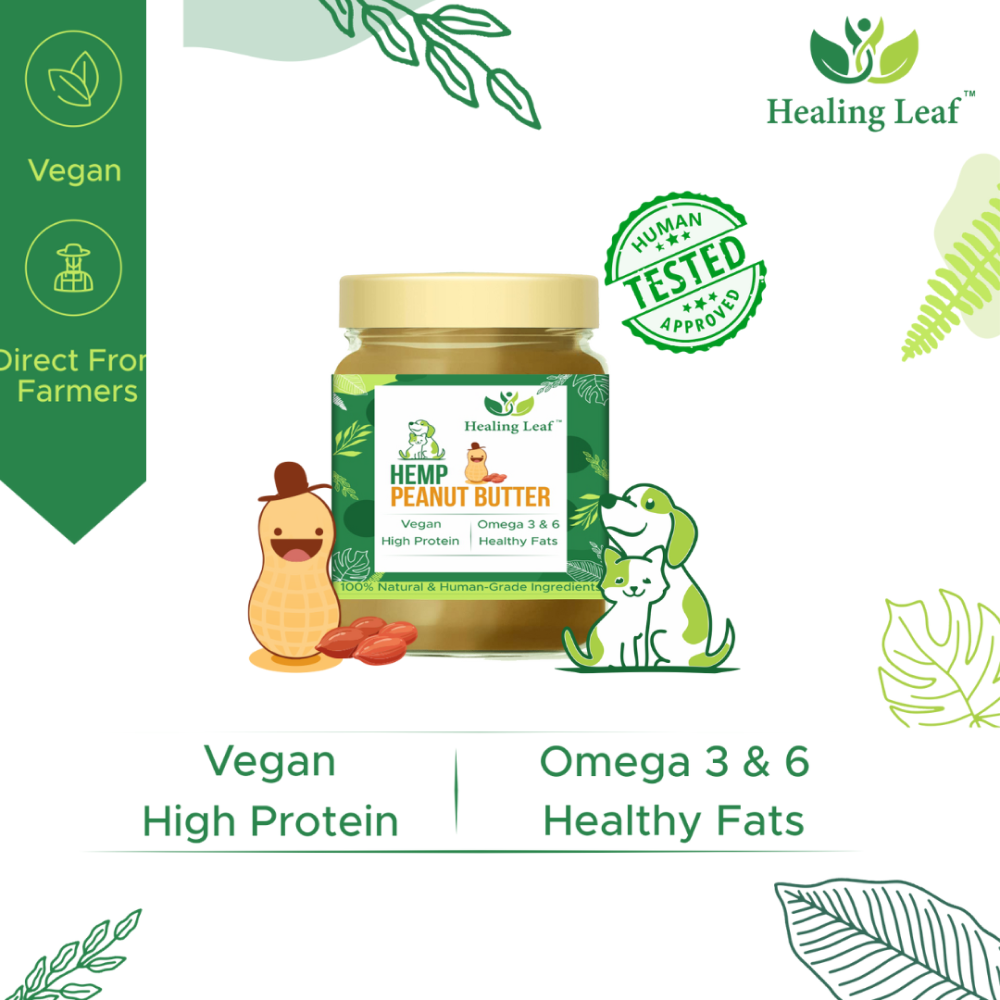 Healing Leaf Hemp Peanut Butter for Dogs and Cats image 10
