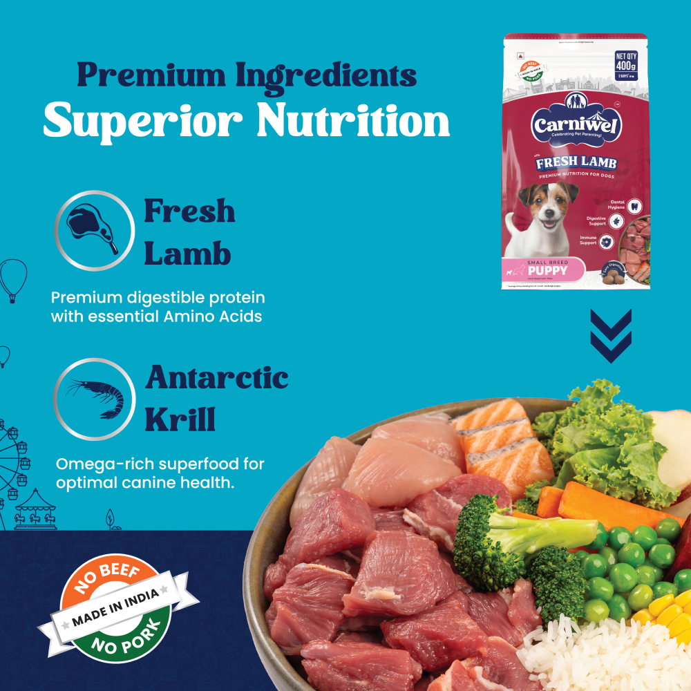 Carniwel Fresh Lamb Small Breed Puppy Dog Dry Food image 3