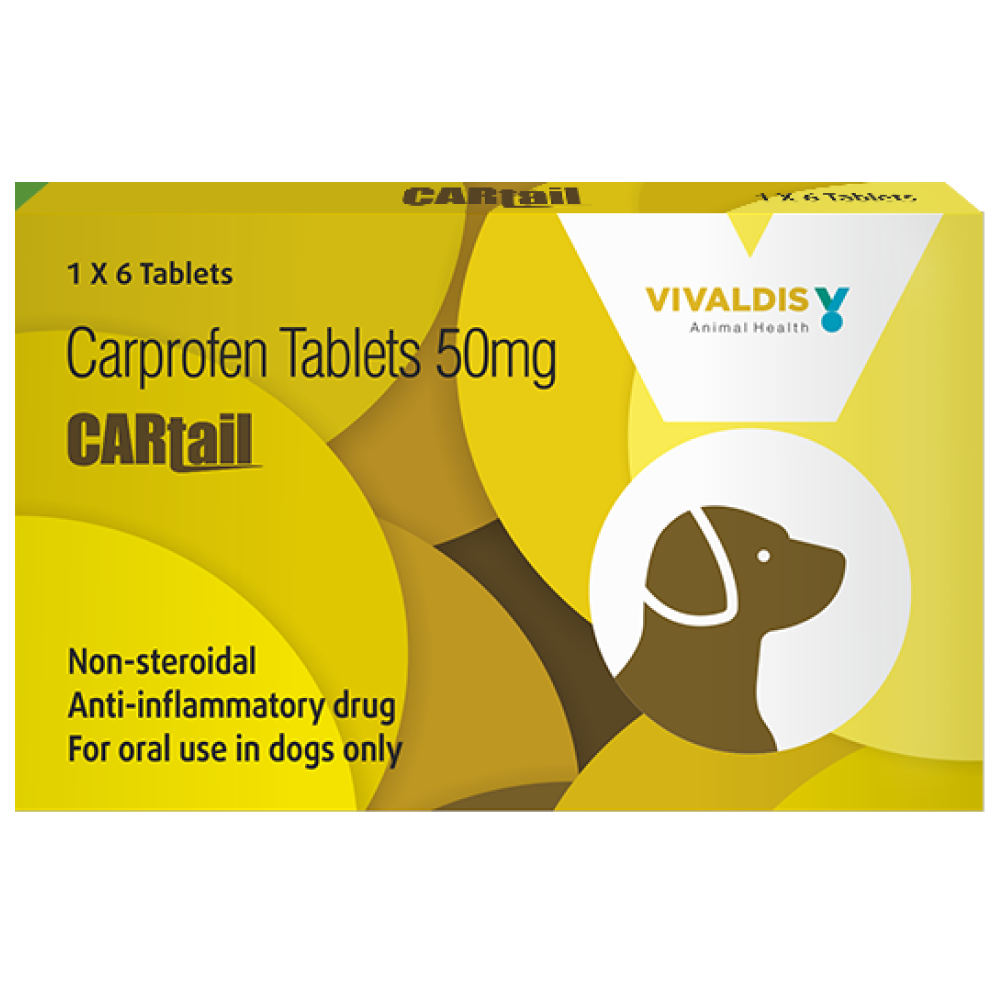Vivaldis Cartail (Carprofen) 50mg Tablet for Dogs image 2