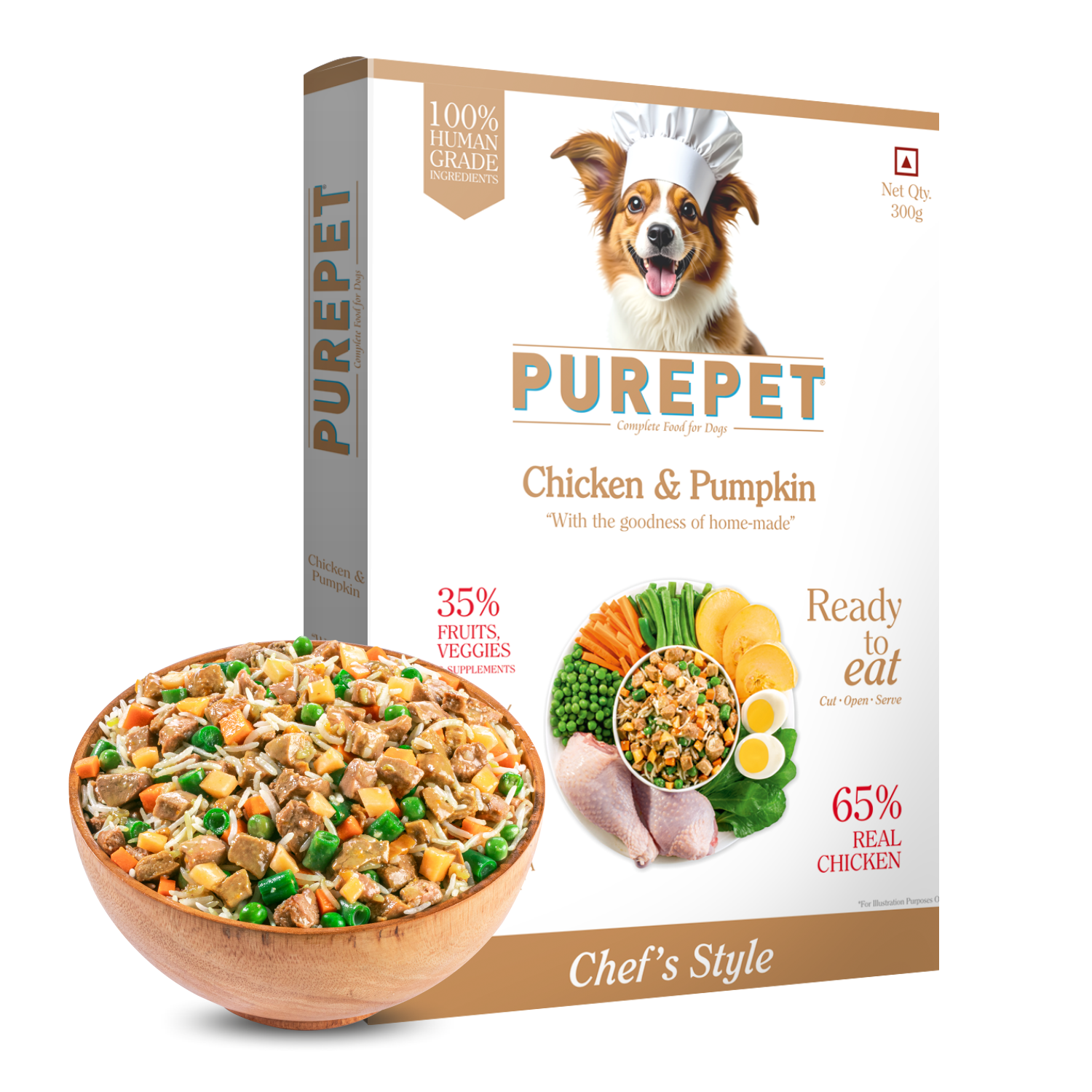 Purepet Chicken and Pumpkin Fresh Food for Dogs image 2