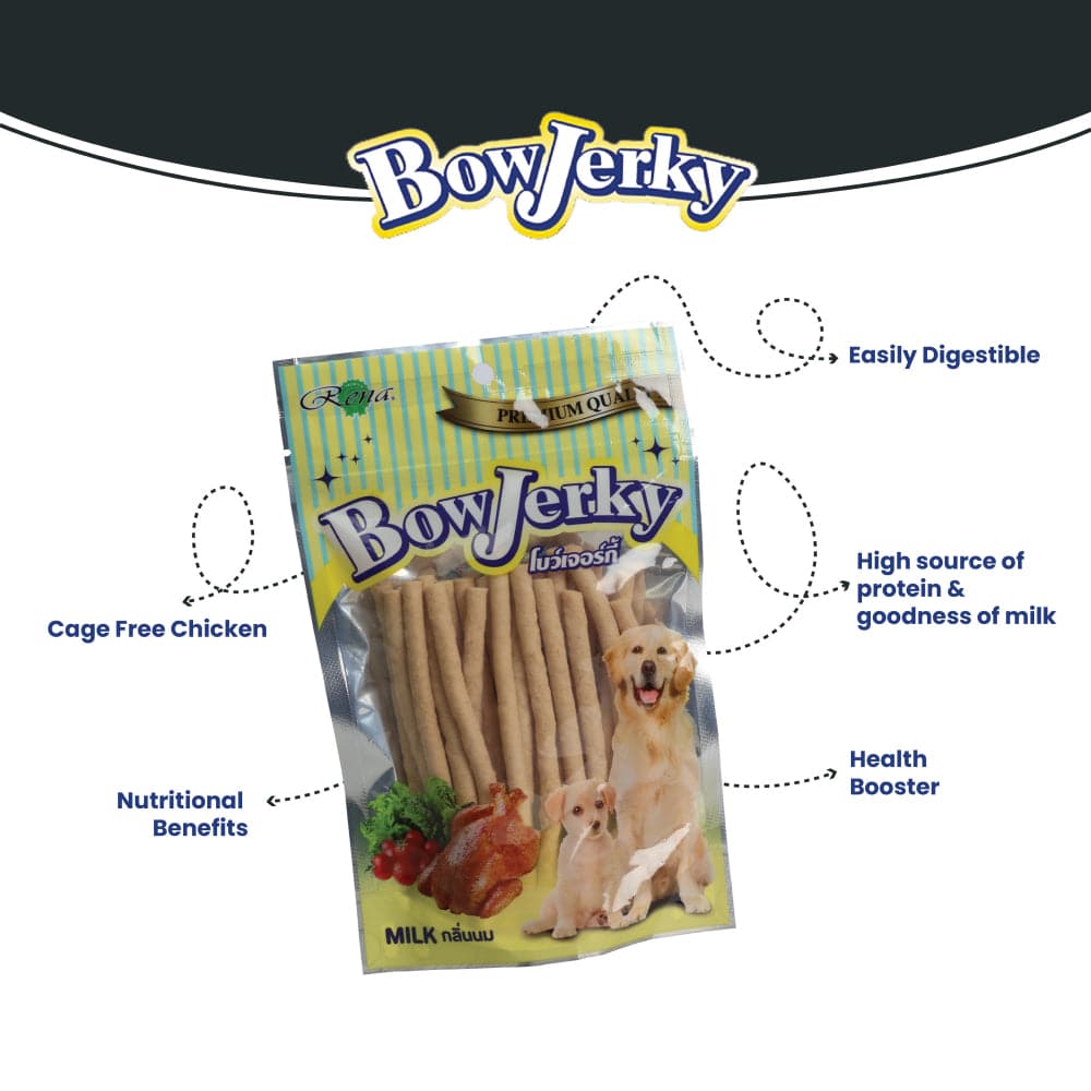 Rena BowJerky Milk Sticks Dog Treats image 5