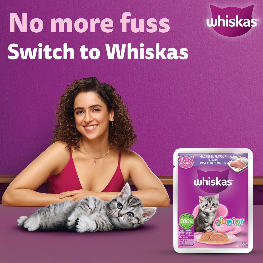 Whiskas Junior Mackerel Flavour Kitten (2-12 months) Cat Wet Food image 3