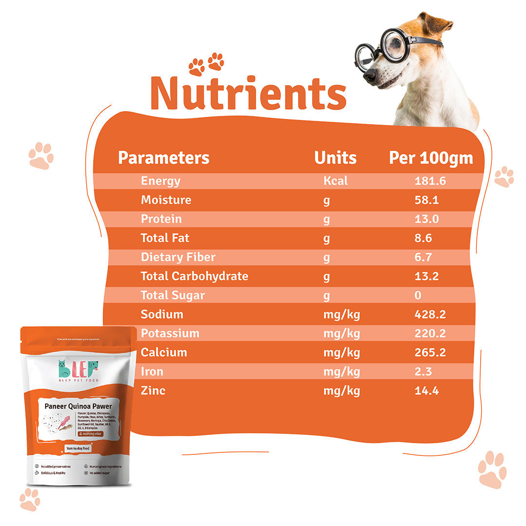 BLEP Paneer Quinoa Pawer Dog Wet Food (300g) image 4