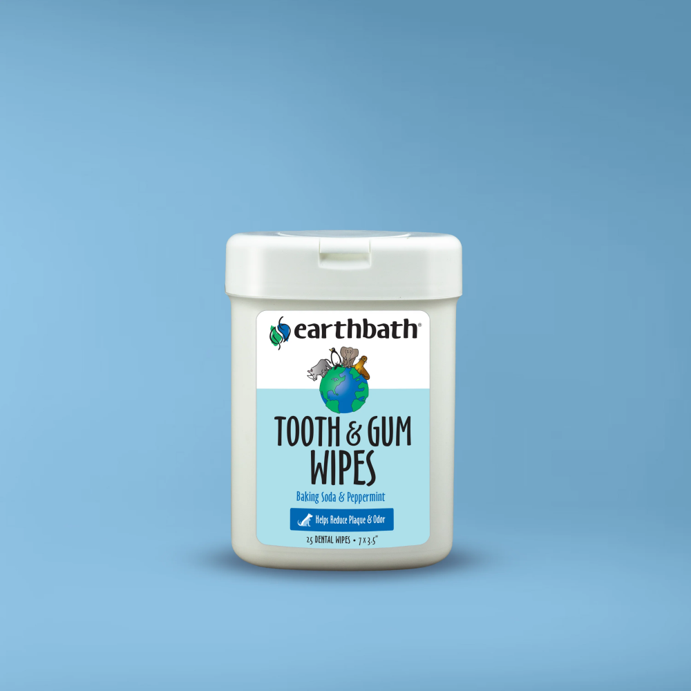 EarthBath Peppermint Flavor Tooth & Gum Wipes for Dogs and Cats image 3