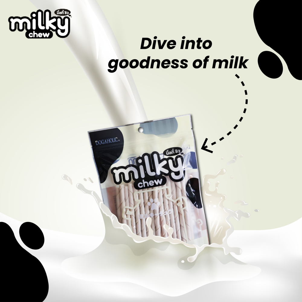 Dogaholic Milky Chew Stick Style Dog Treats image 5