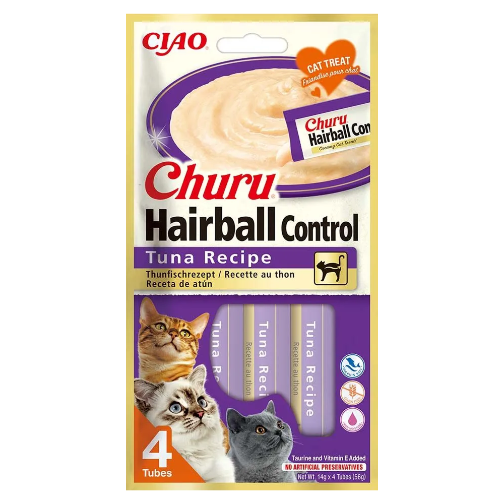 INABA Churu Hairball Tuna Cat Treats
