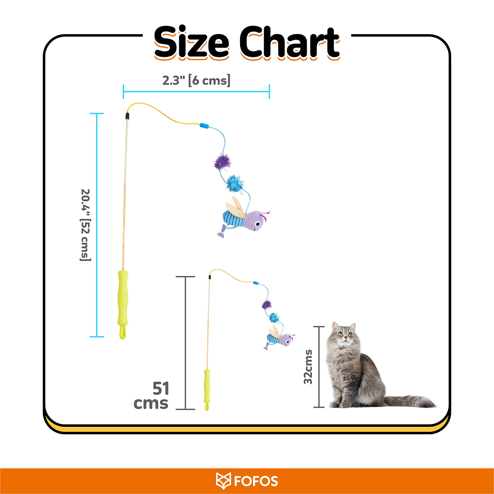 Fofos Wand Let's Fly Together Toy for Cats image 8