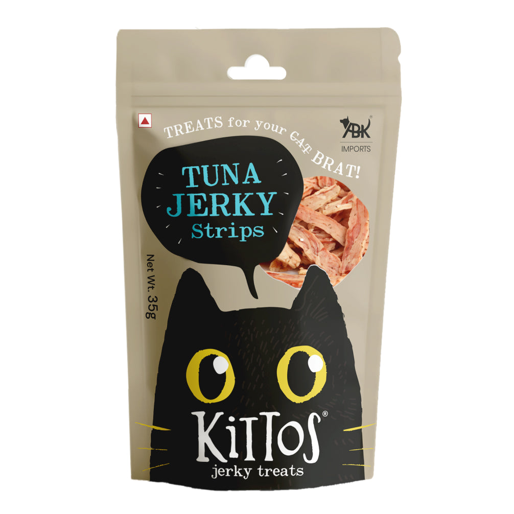 Kittos Purr Fect Tuna Jerky Strips Cat Treats