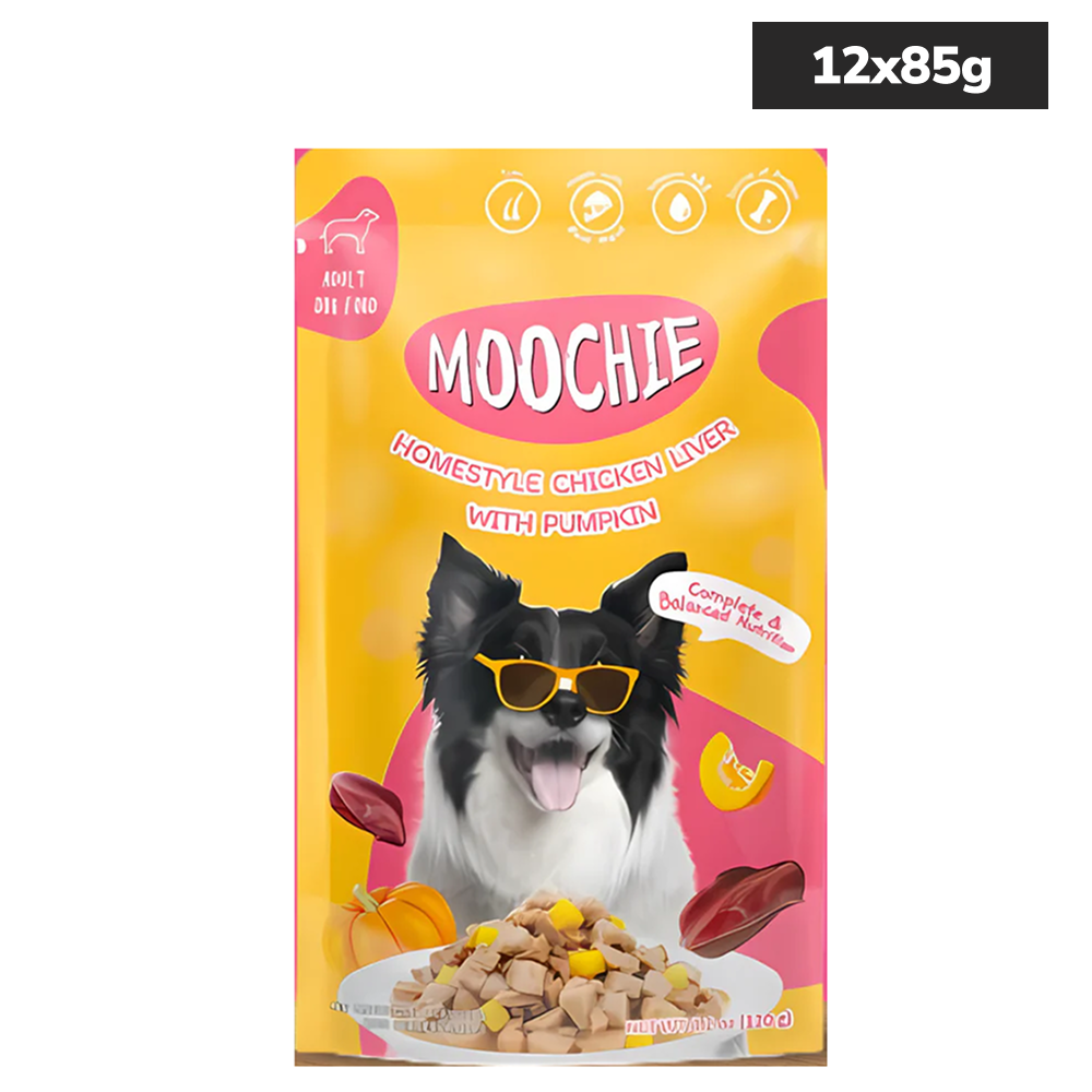 Moochie Homestyle Chicken Liver and Pumpkin Gravy Adult Dog Wet Food image 2