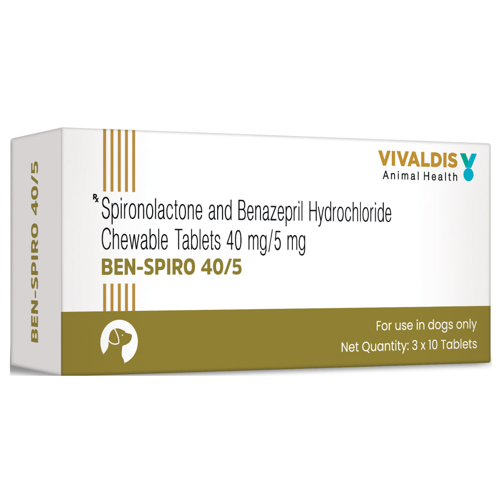 Vivaldis Ben Spiro (Spironolactone & Benzepril) Tablets for Dogs image 2